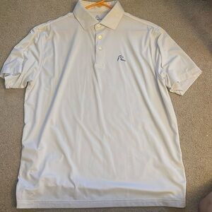 Rhoback polo size L GUC because white